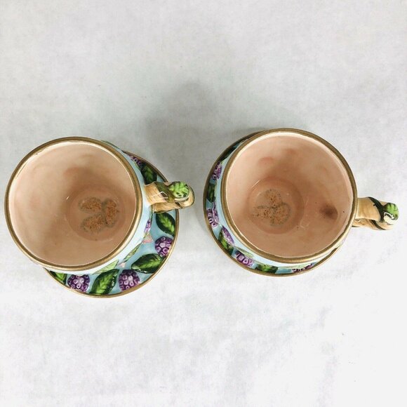 New Silvestri Whispering Garden Collection Tea Set Elaine Voghelle Bunny Teapot - Picture 10 of 12